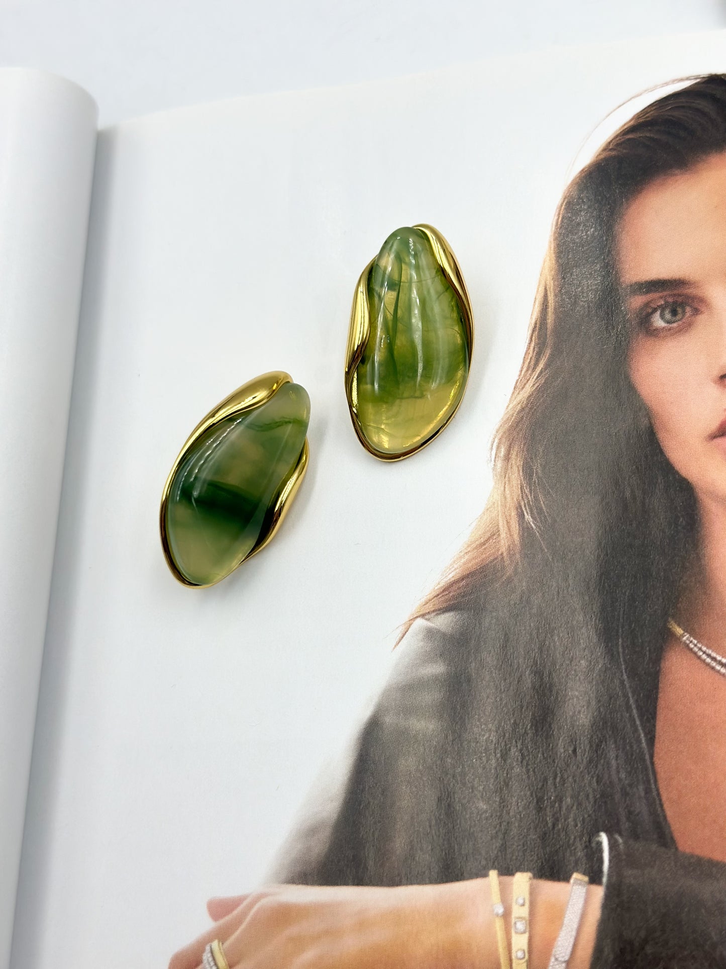 “Leaf Glow”Earrings