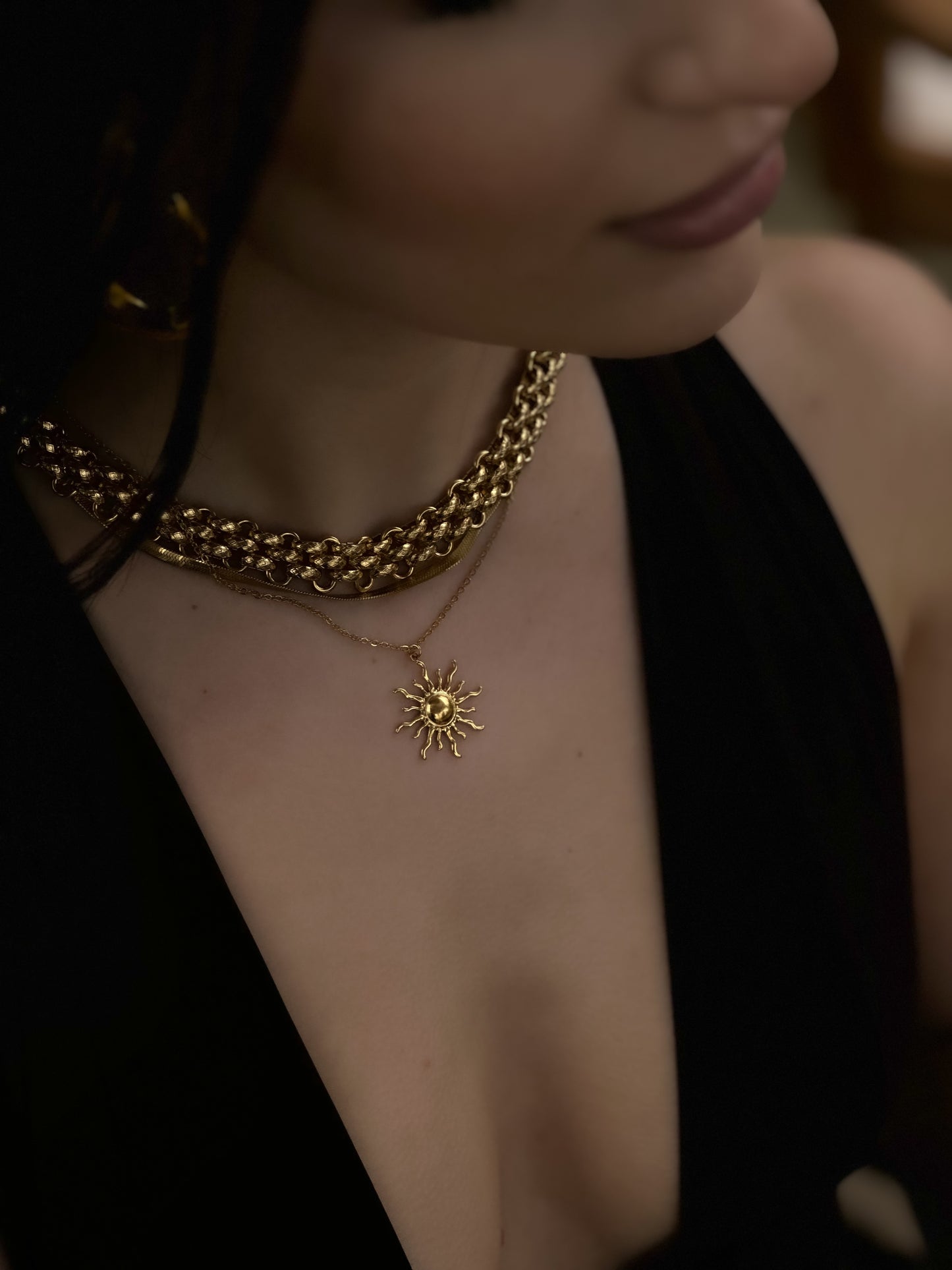 Sun necklace