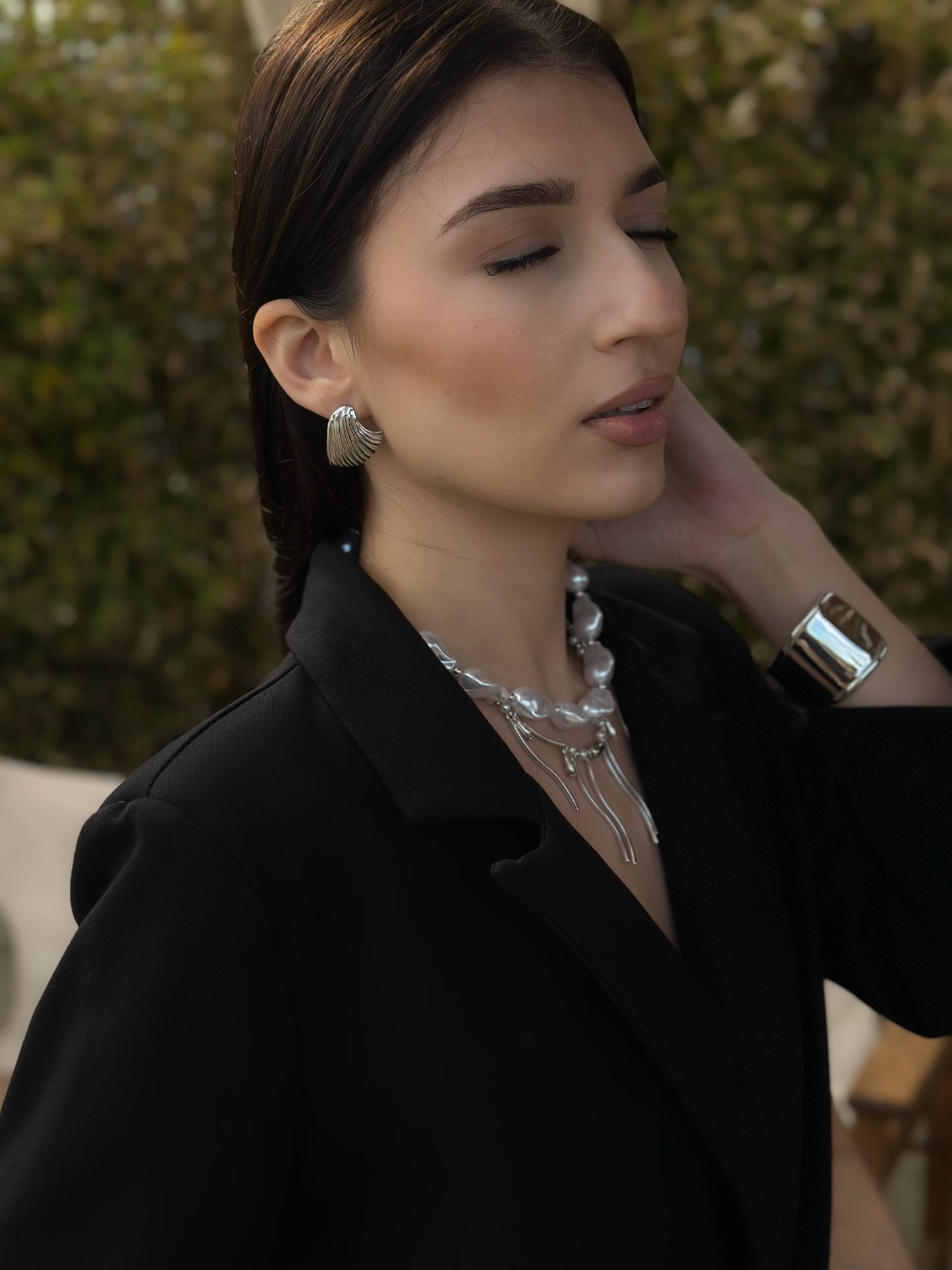 “Waves of Light” earrings