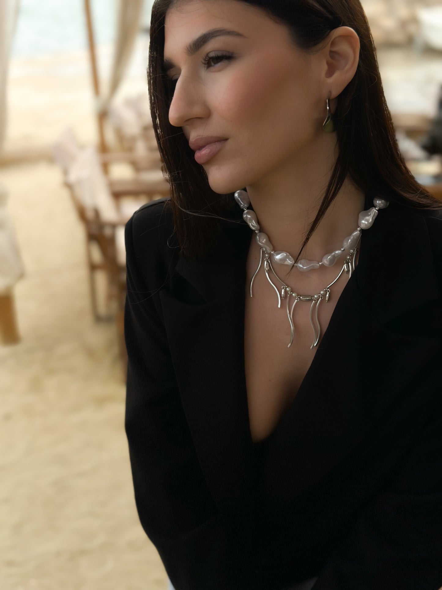 “Pearl Morphosis” necklace