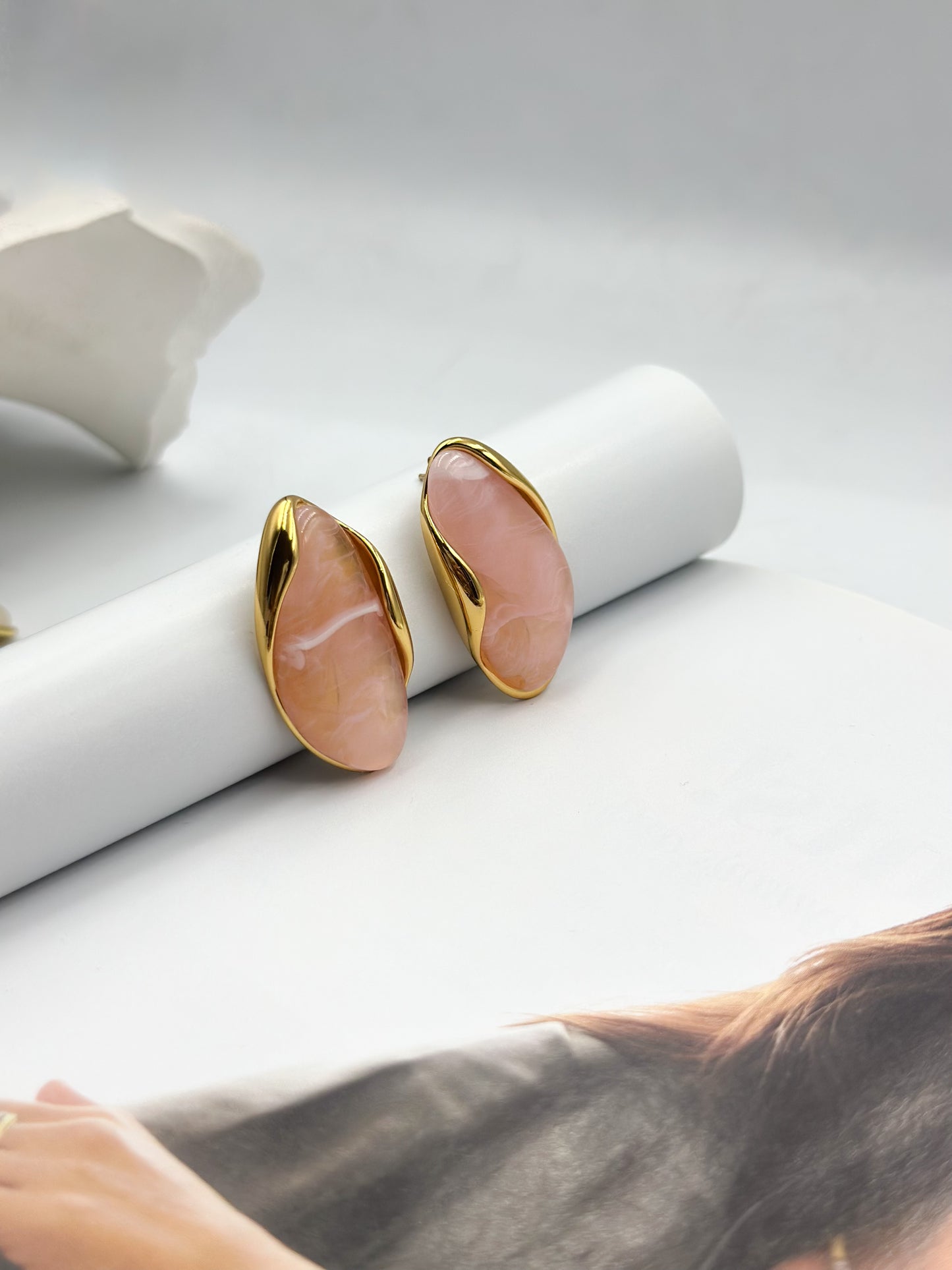 “Whisper of Rose” Earrings