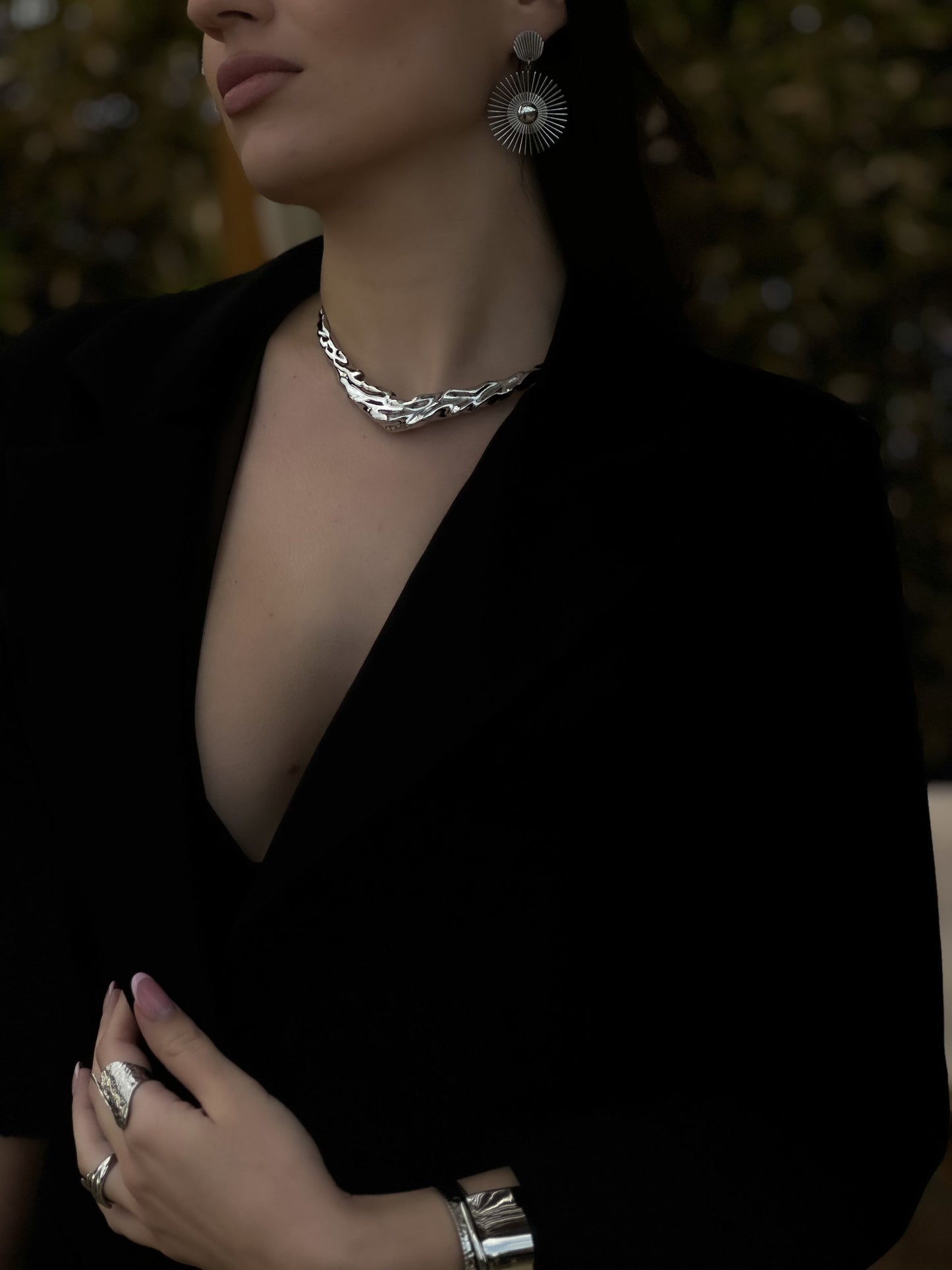 “Liquid Edge” necklace