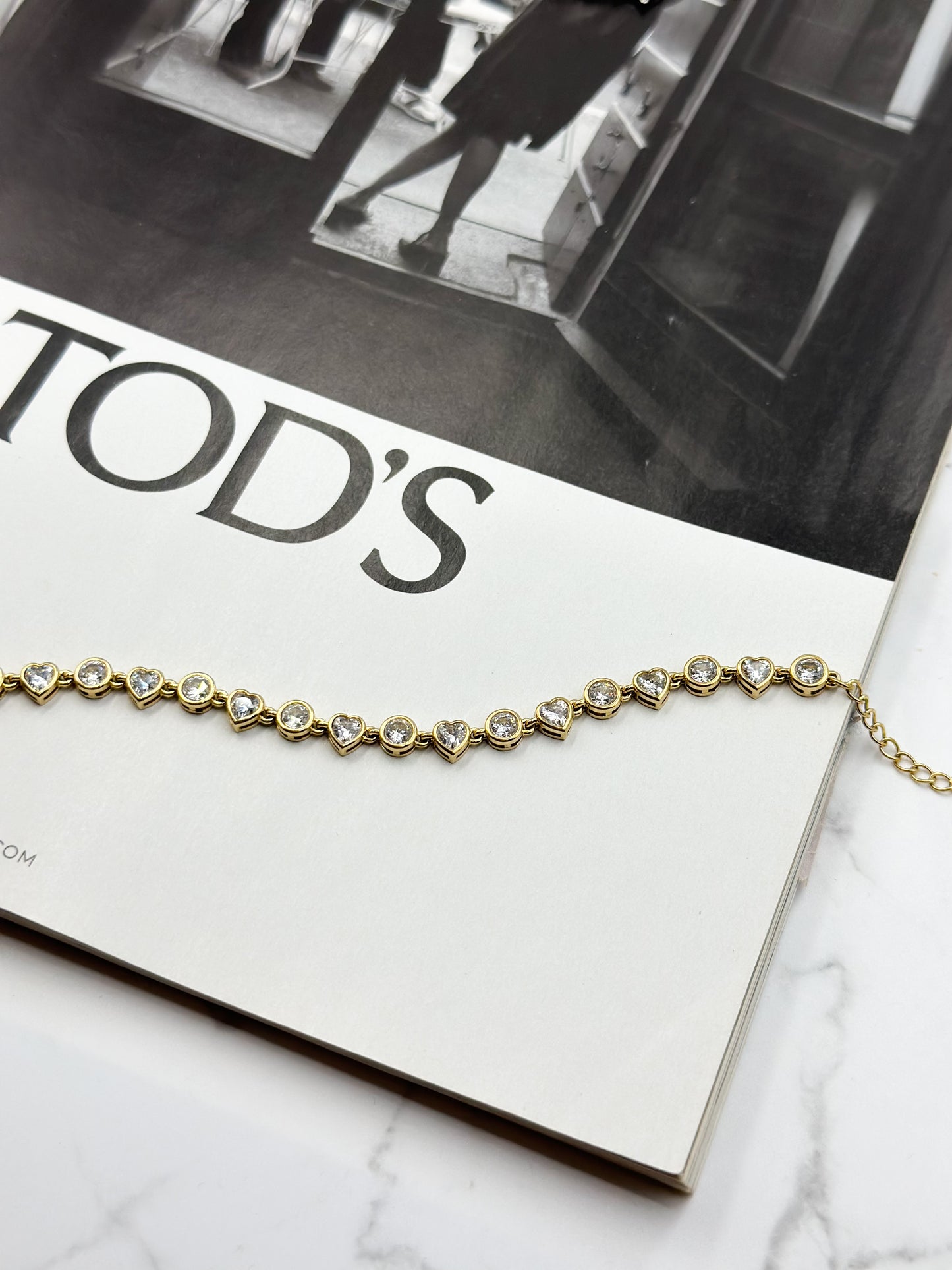 “Glow hearts” bracelet