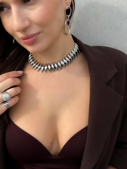 “Bold Spikes” Choker