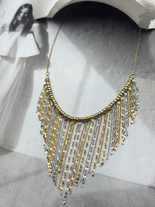 “Silver Cascade” necklace