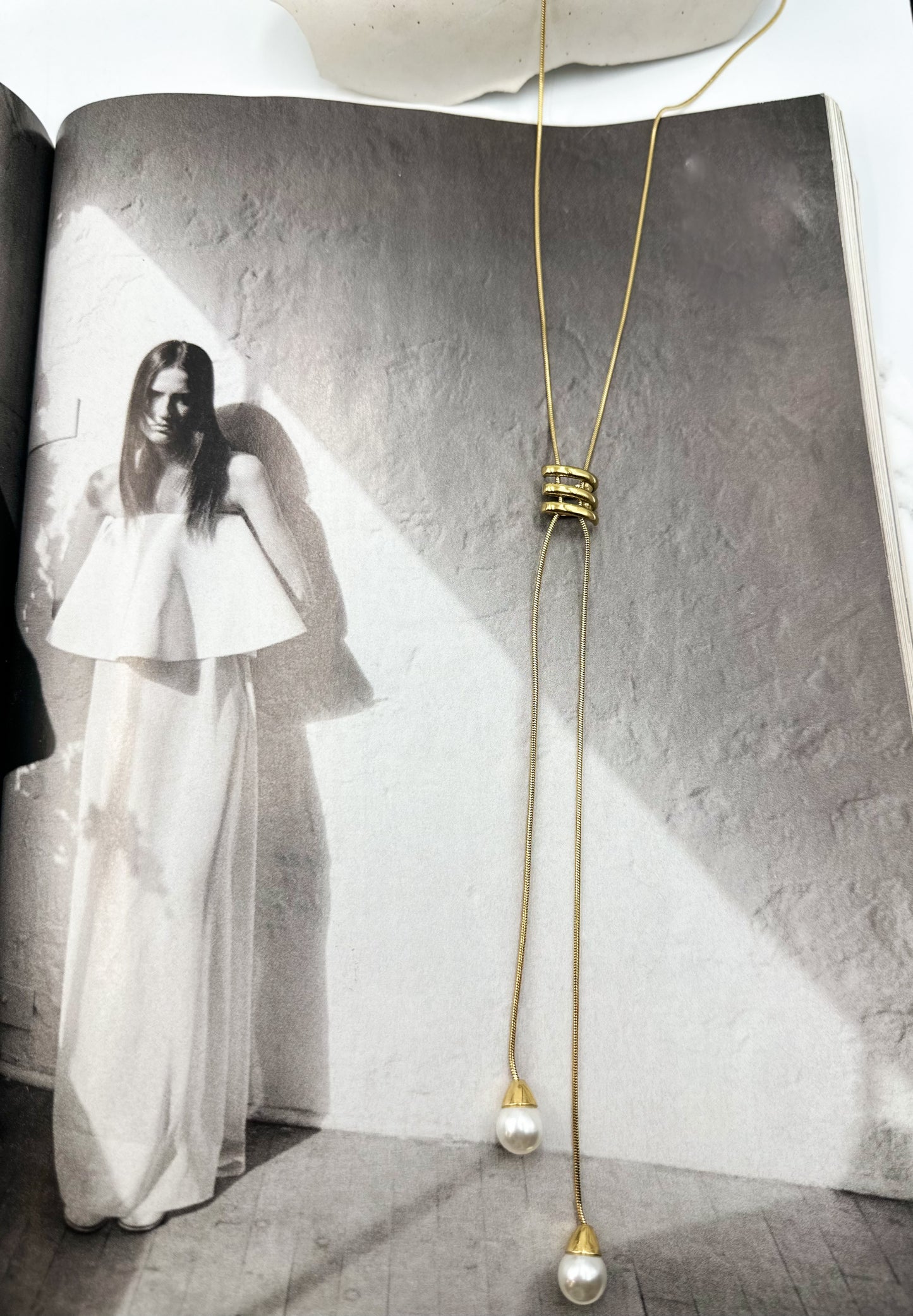 “Lina Pearl Drop” Necklace