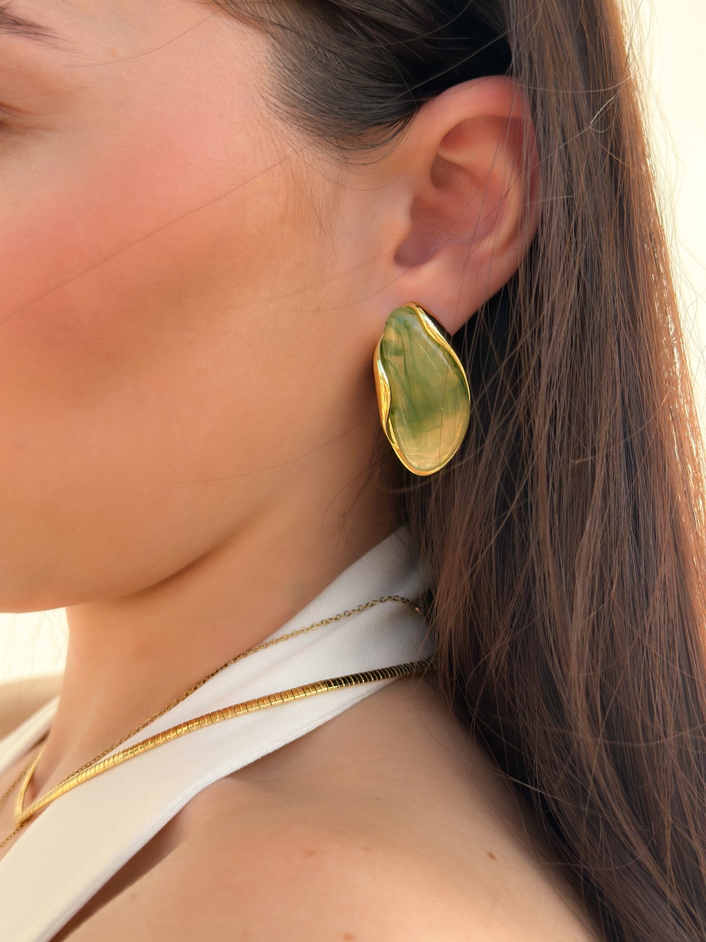“Leaf Glow”Earrings