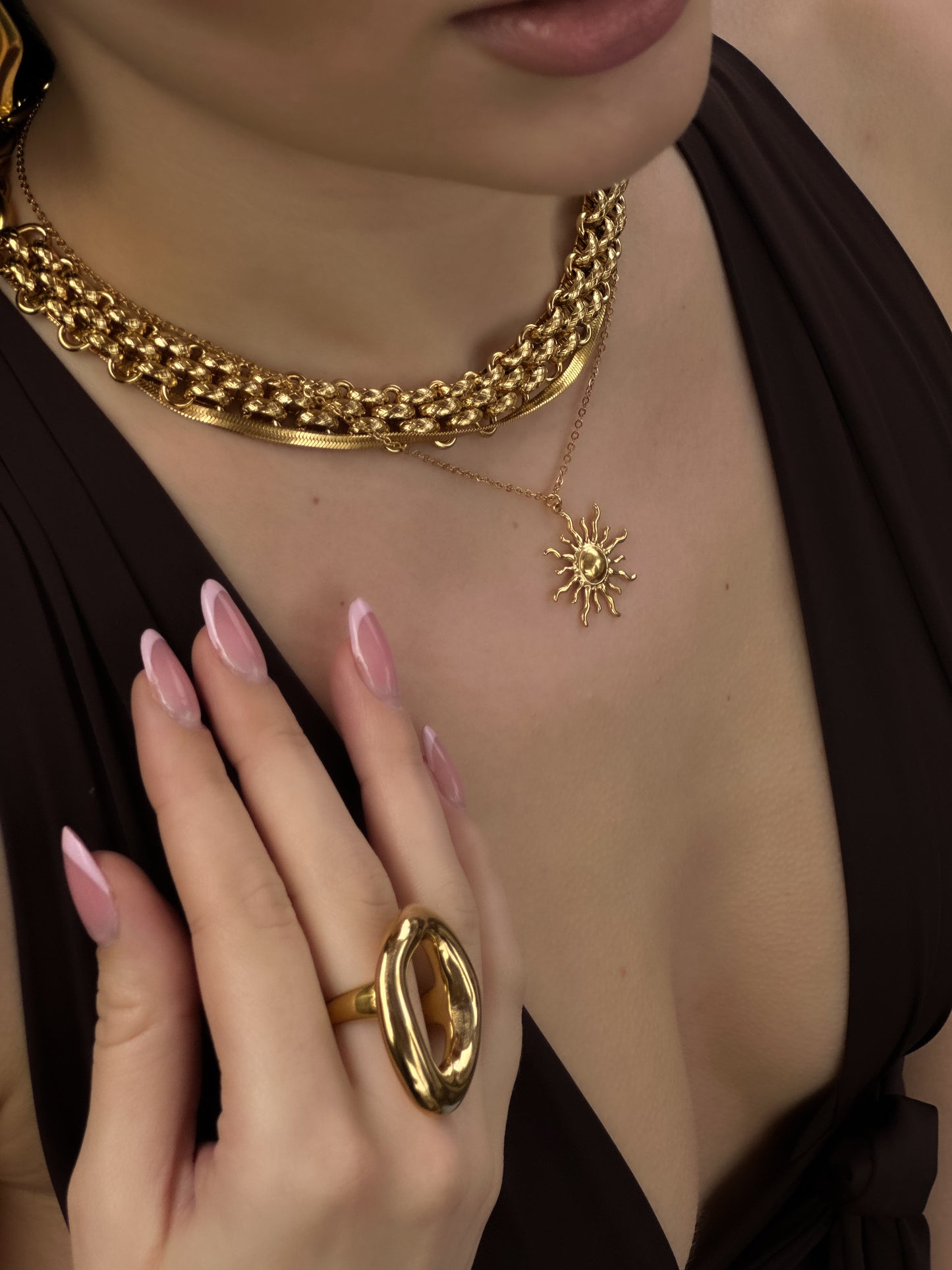 Sun necklace