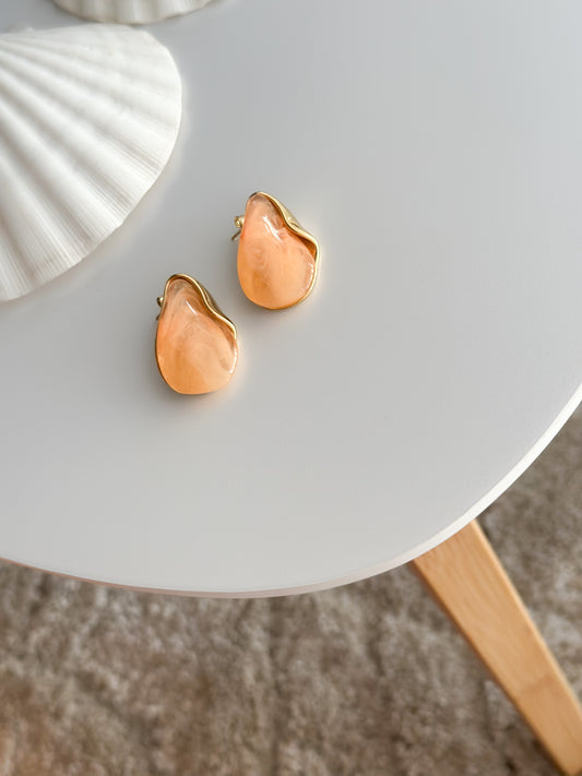 “Peach” earrings