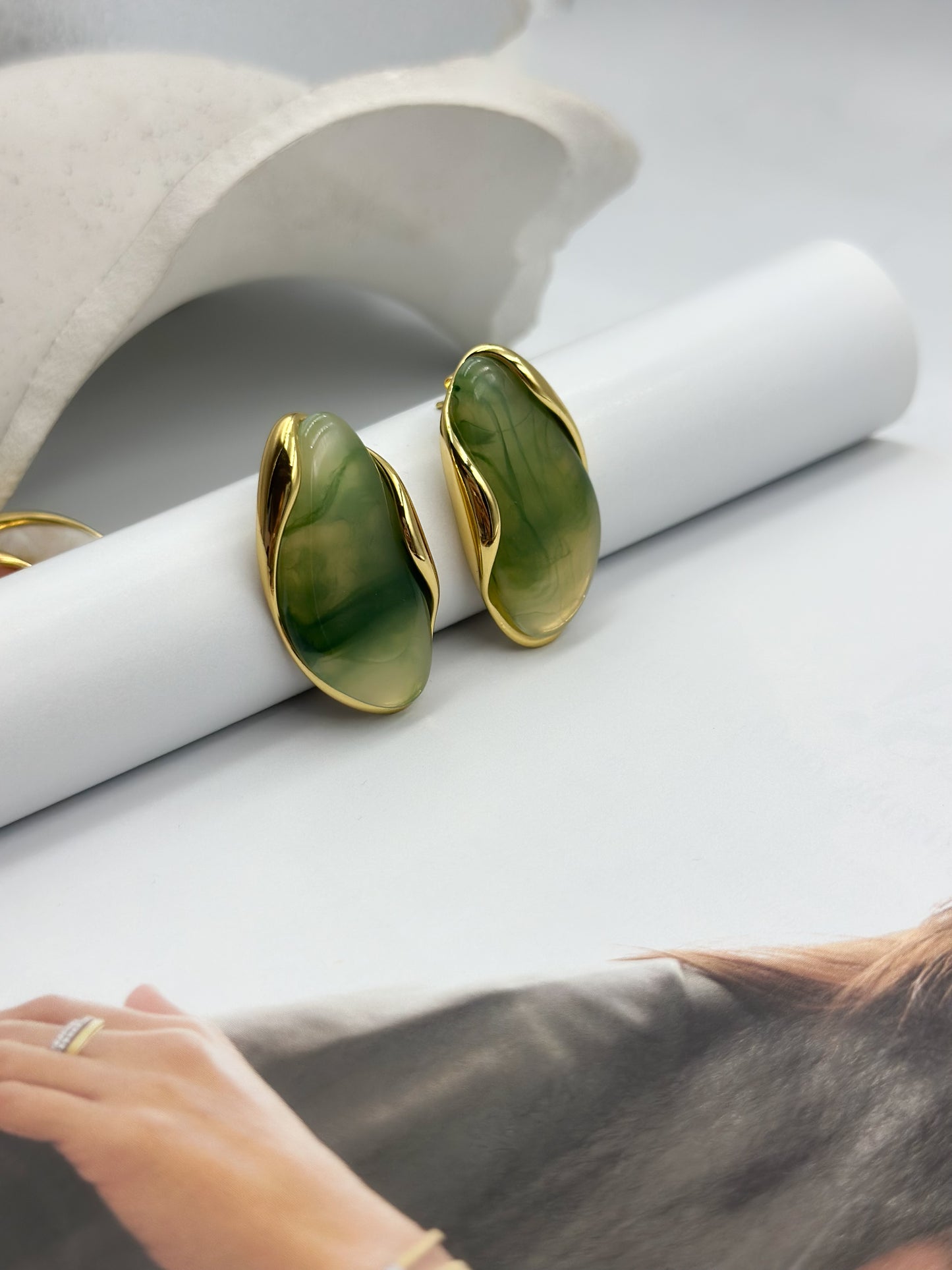 “Leaf Glow”Earrings