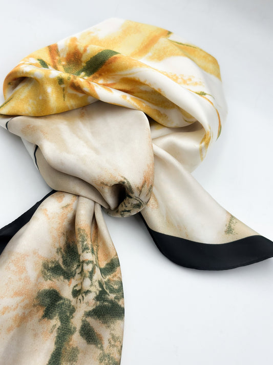 “Golden Bloom” scarf