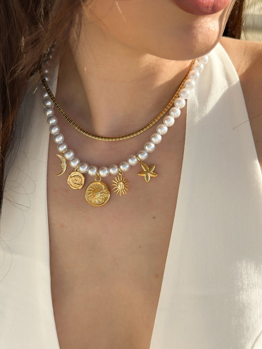 “Celestial Charms” necklace