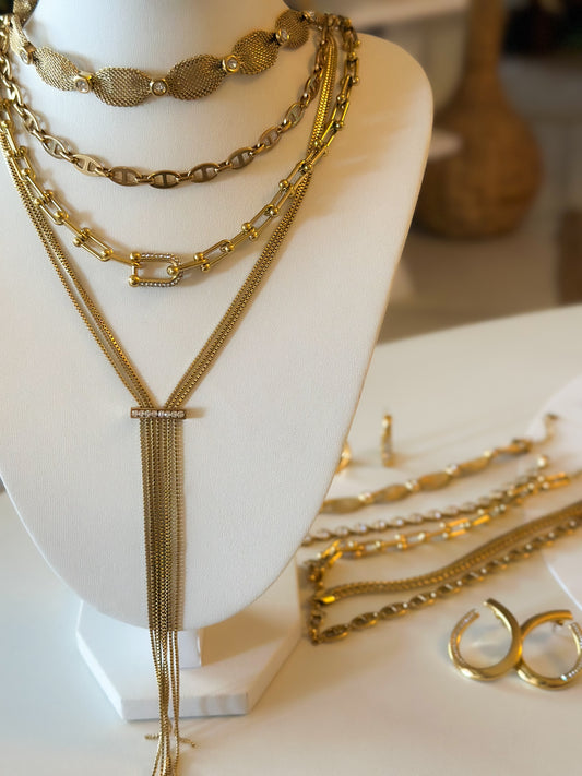 “Aurora Long Tie” Necklace