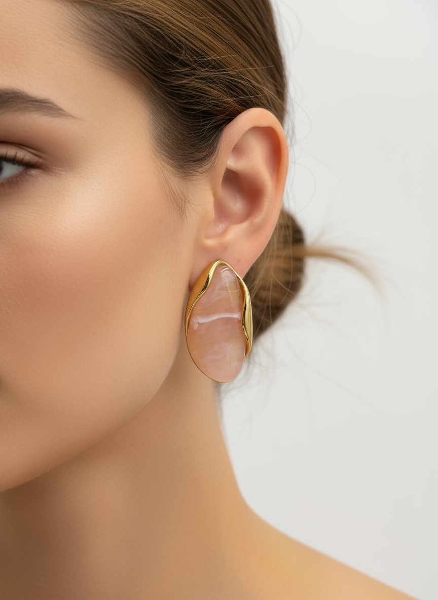 “Whisper of Rose” Earrings