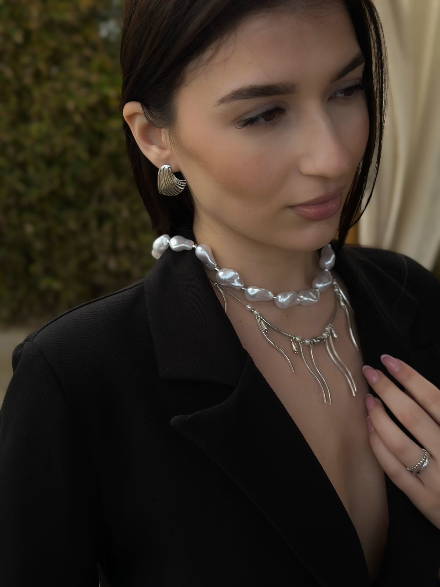 “Waves of Light” earrings