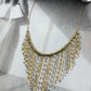 “Silver Cascade” necklace