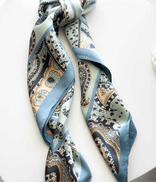 Blue scarf