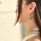 “Emerald glow” Hoops