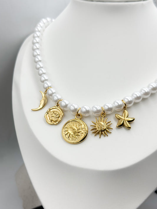 “Celestial Charms” necklace