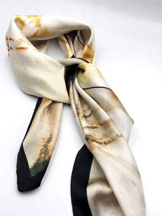 “Golden Bloom” scarf