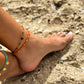 Orange anklet