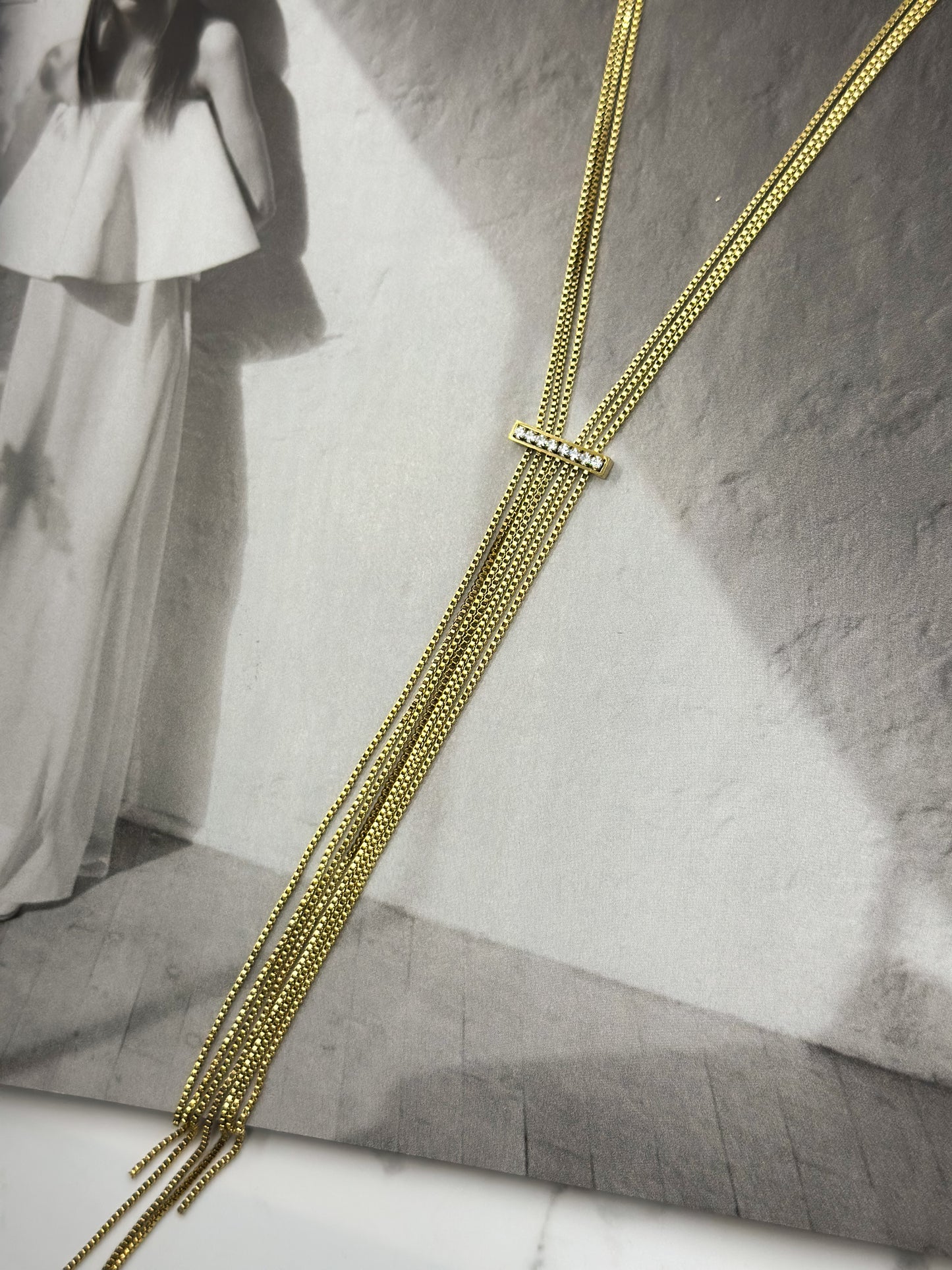 “Aurora Long Tie” Necklace