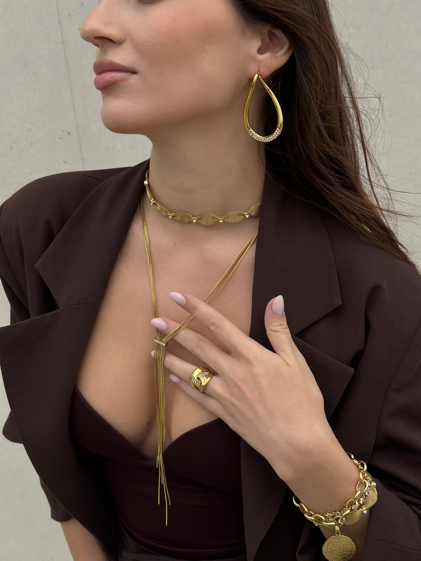 “Aurora Long Tie” Necklace