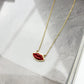 “Red kiss” necklace
