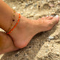 Orange anklet