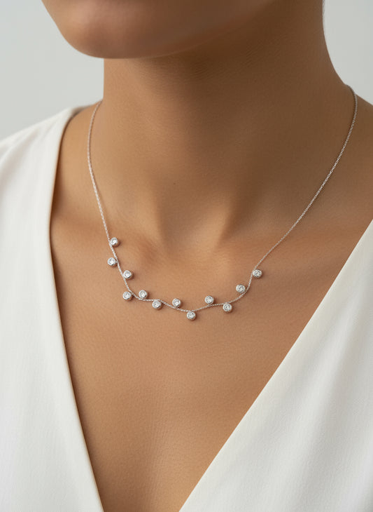 “Zircon drops” Necklace