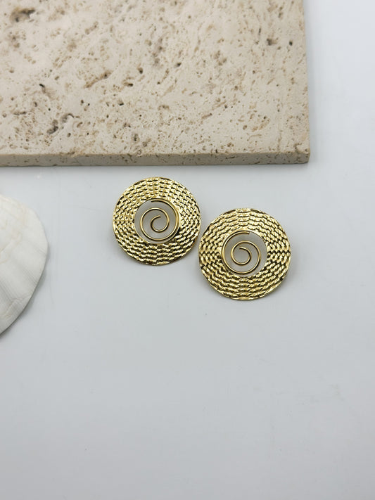 “Helios Spiral” earrings